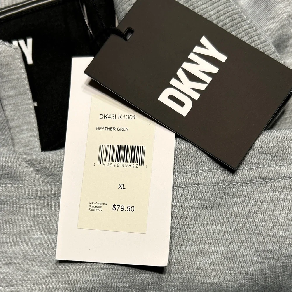 DKNY Light Gray Quarter-Zip Sweatshirt - Picture 8 of 8
